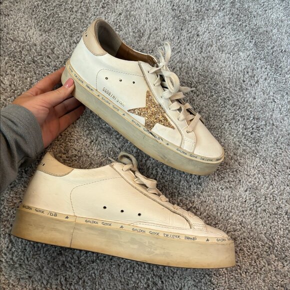 Womens Golden Goose Hi-Star Gold - Picture 7 of 7